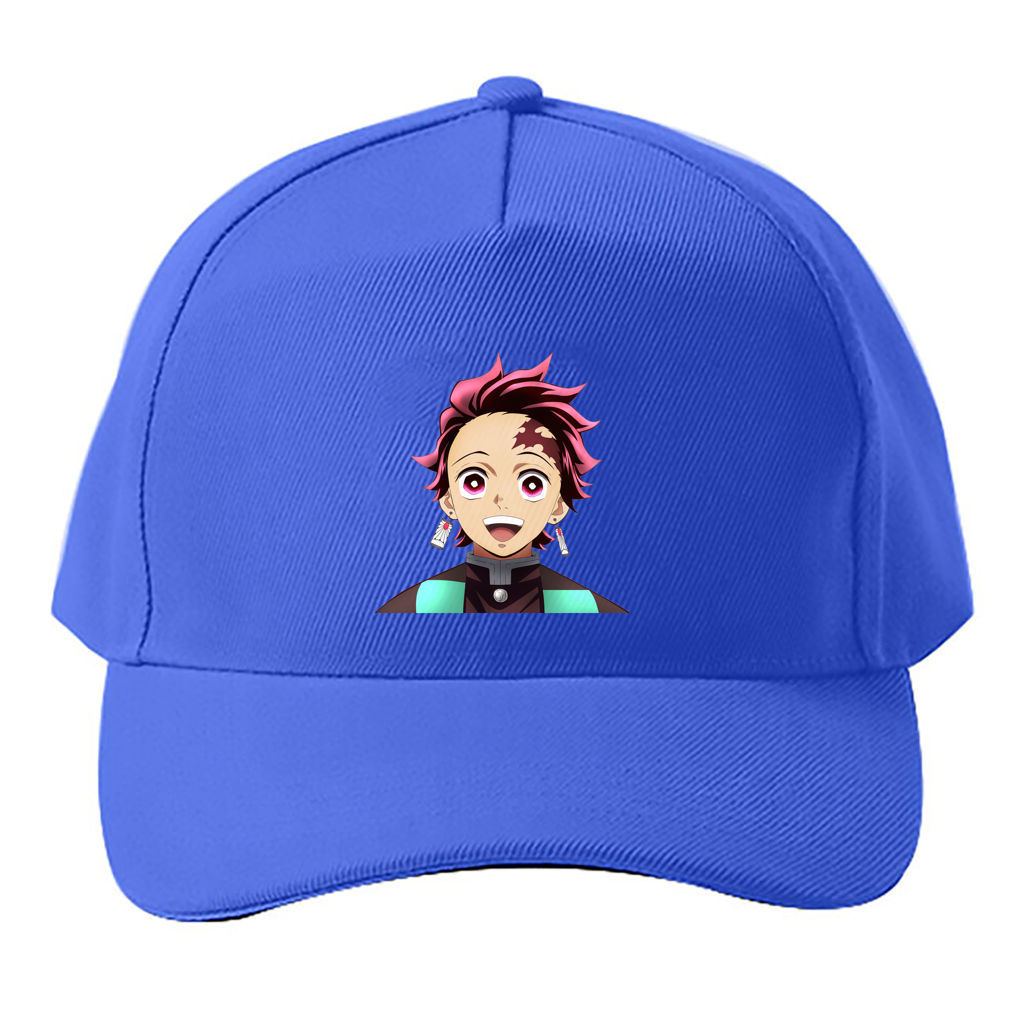 （画像用） 鬼滅の刃 竈門 炭治郎／かまど たんじろう Kamado Tanjirou ベースボールキャップ 綿100％ 男女兼用 帽子 スポーツ